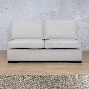 Rome Fabric Armless 2 Seater Fabric Sofa Leather Gallery Kenya Sand 