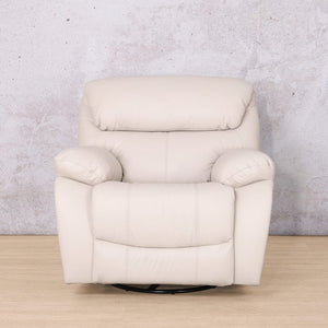 Kuta 1 Seater Leather Recliner Leather Recliner Leather Gallery Manatee Beige 