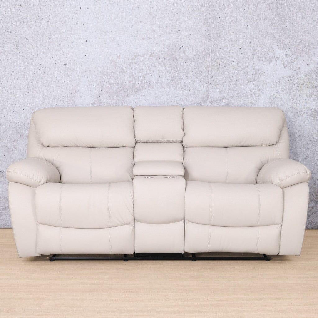 Kuta 2 Seater Home Theatre Leather Recliner Leather Recliner Leather Gallery Manatee Beige 