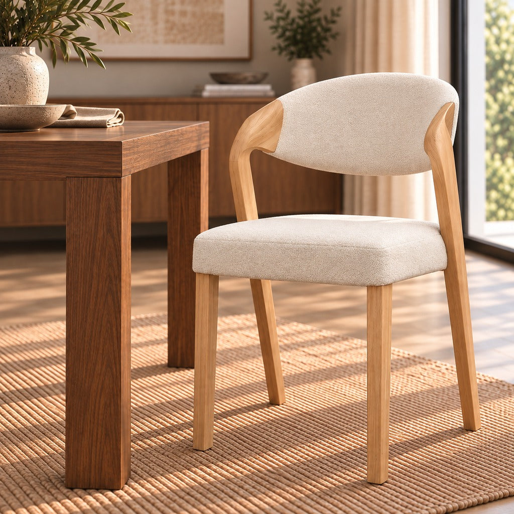 Keanu Fabric Dining Chair - Natural | Dining Chairs, dining chairs for round table, modern dining chairs south africa