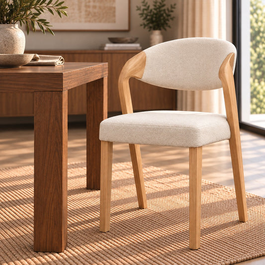 Keanu Fabric Dining Chair - Natural | Dining Chairs, dining chairs for round table, modern dining chairs south africa