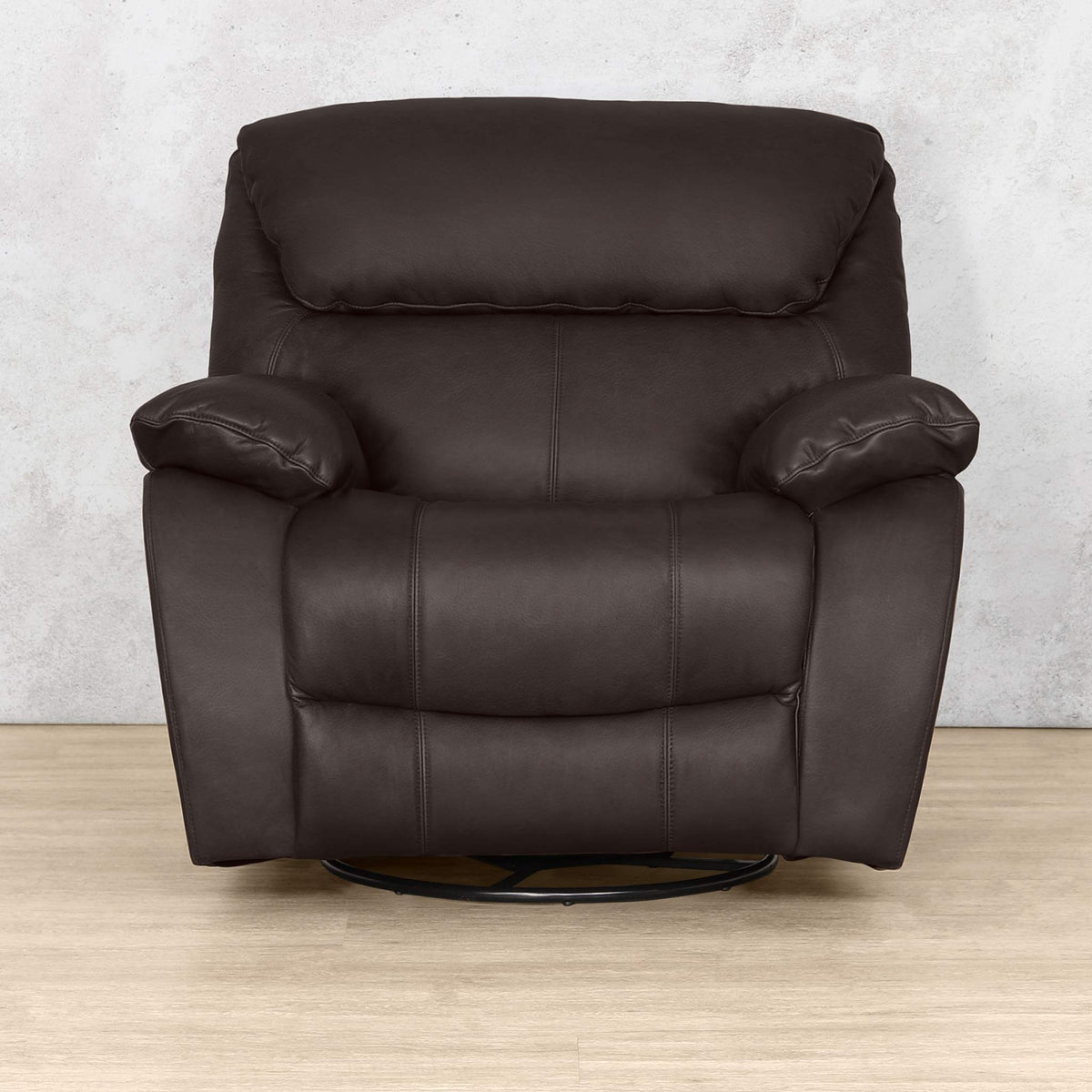 Kuta 1 Seater Leather Rocker Recliner Chair - Rocker / Luxe Walnut - Leather Recliner
