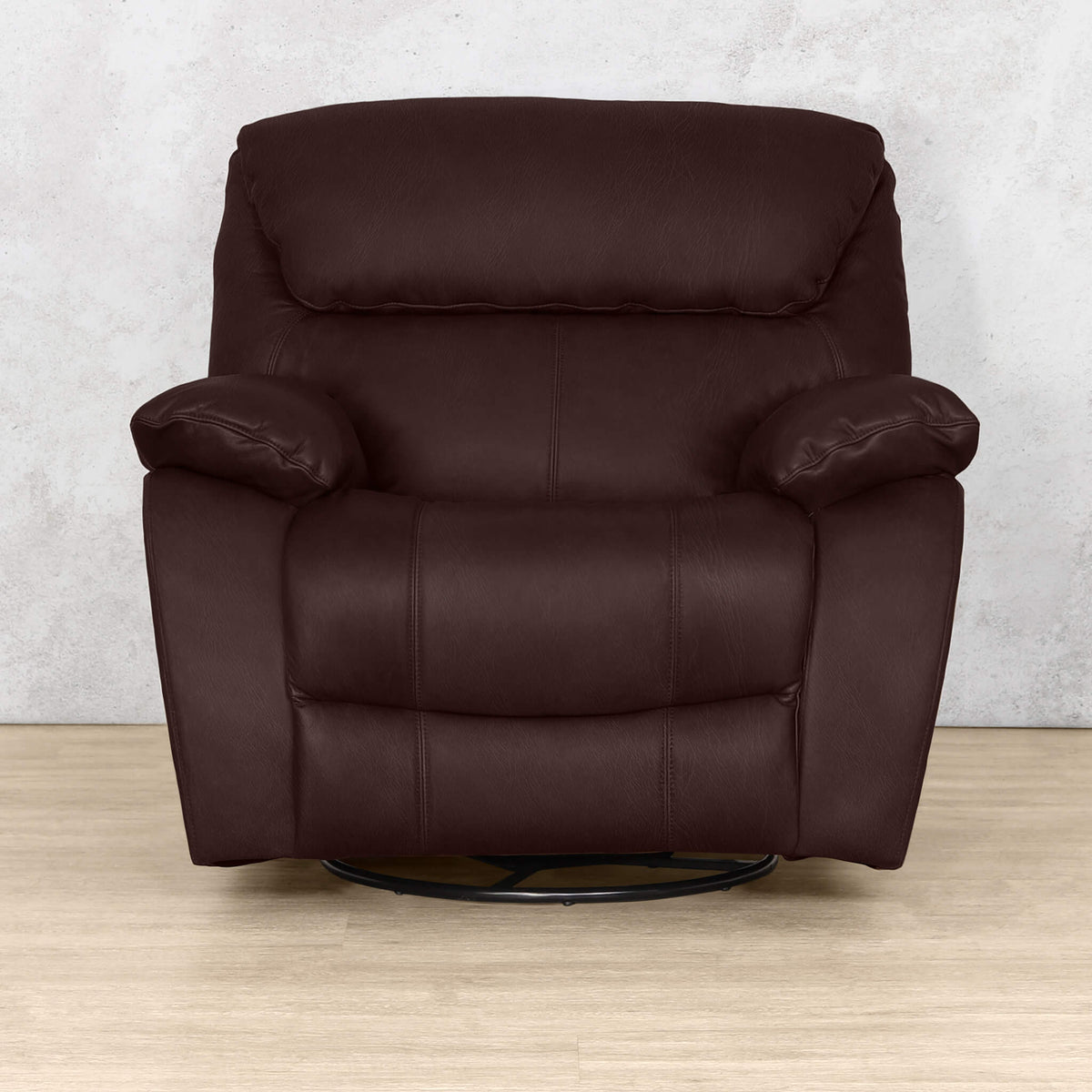 Kuta 1 Seater Leather Recliner Chair - Royal Coffee - Leather Recliner