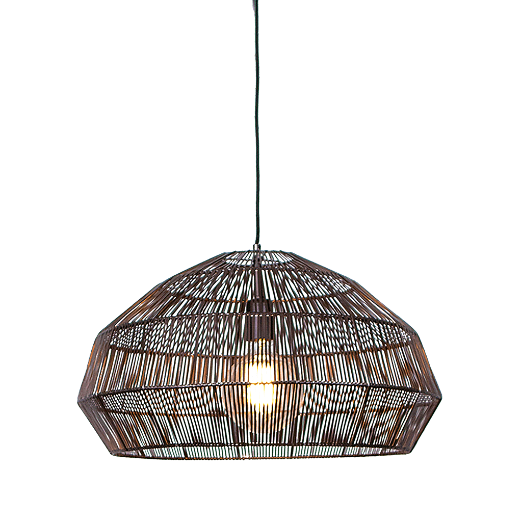 Labyrinth Small Wire Pendant Light Hanging Lights Leather Gallery 45cm 