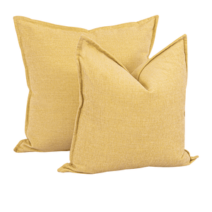 Lemon Yellow Cushion Cushion Leather Gallery 