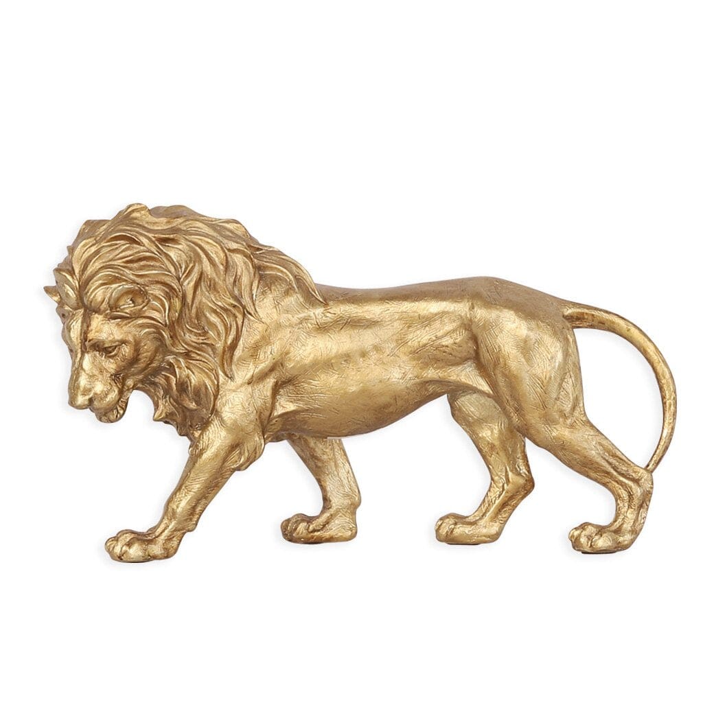 Lion Prowess Ornament - Gold Ornament Leather Gallery 