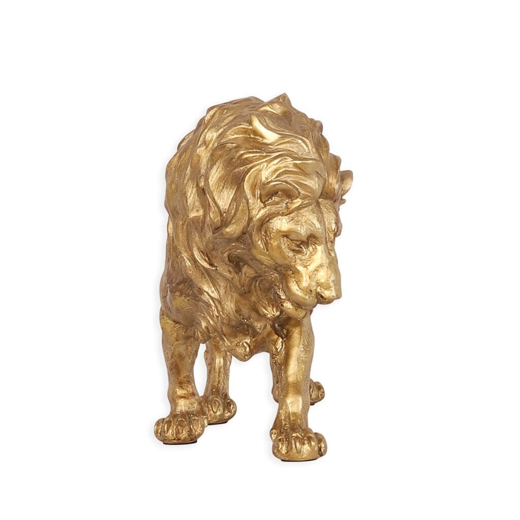 Lion Prowess Ornament - Gold Ornament Leather Gallery 