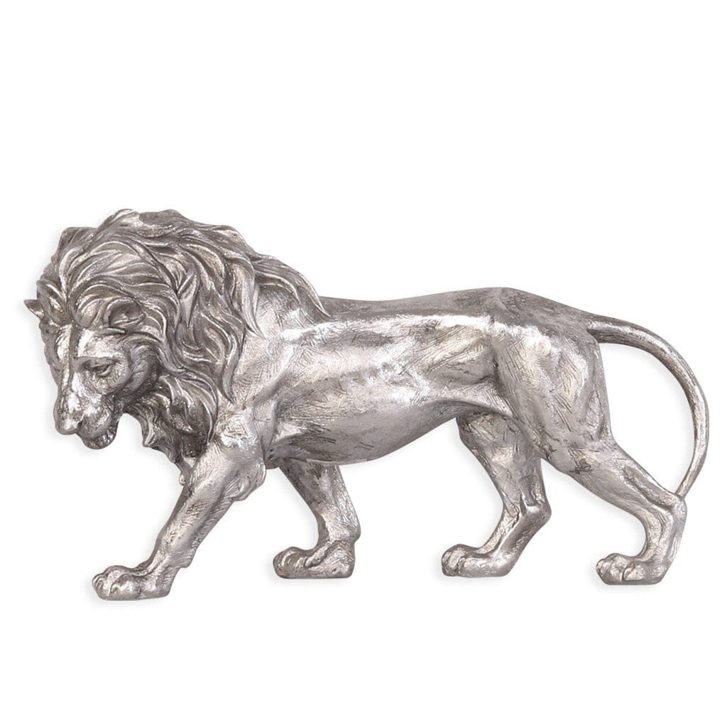 Lion Prowess Ornament - Silver Ornament Leather Gallery 