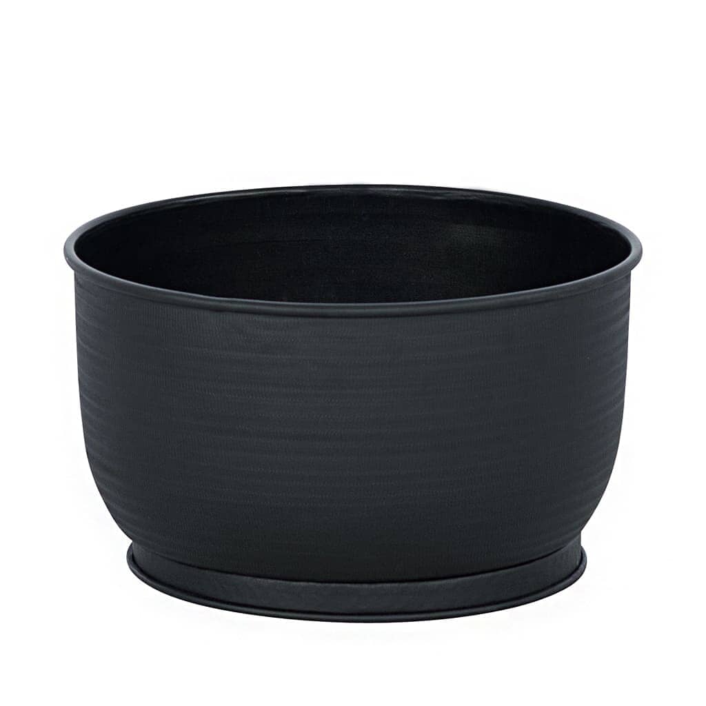 Lancaster Black Bowl/Planter - Large Decor Leather Gallery 