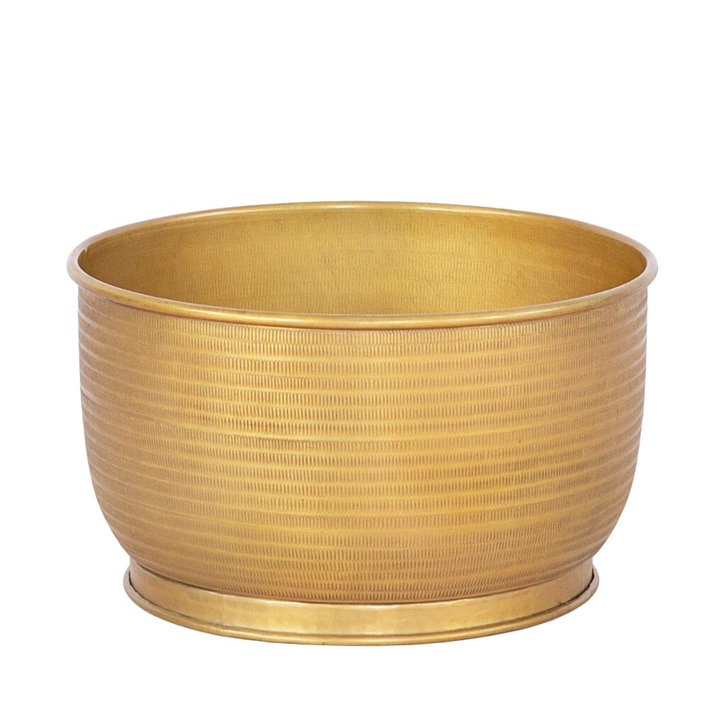 Lancaster Golden Bowl/Planter - Large Decor Leather Gallery 