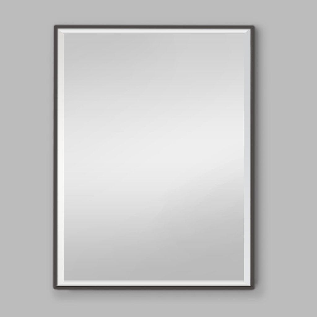 Nova Black Natural Wood Rectangle Wall Mirror 952 x 1257mm Mirror Leather Gallery Black 952 x 1257 mm 