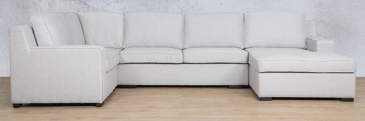 Rome Fabric U-Sofa Chaise Sectional - RHF Fabric Corner Suite Leather Gallery 