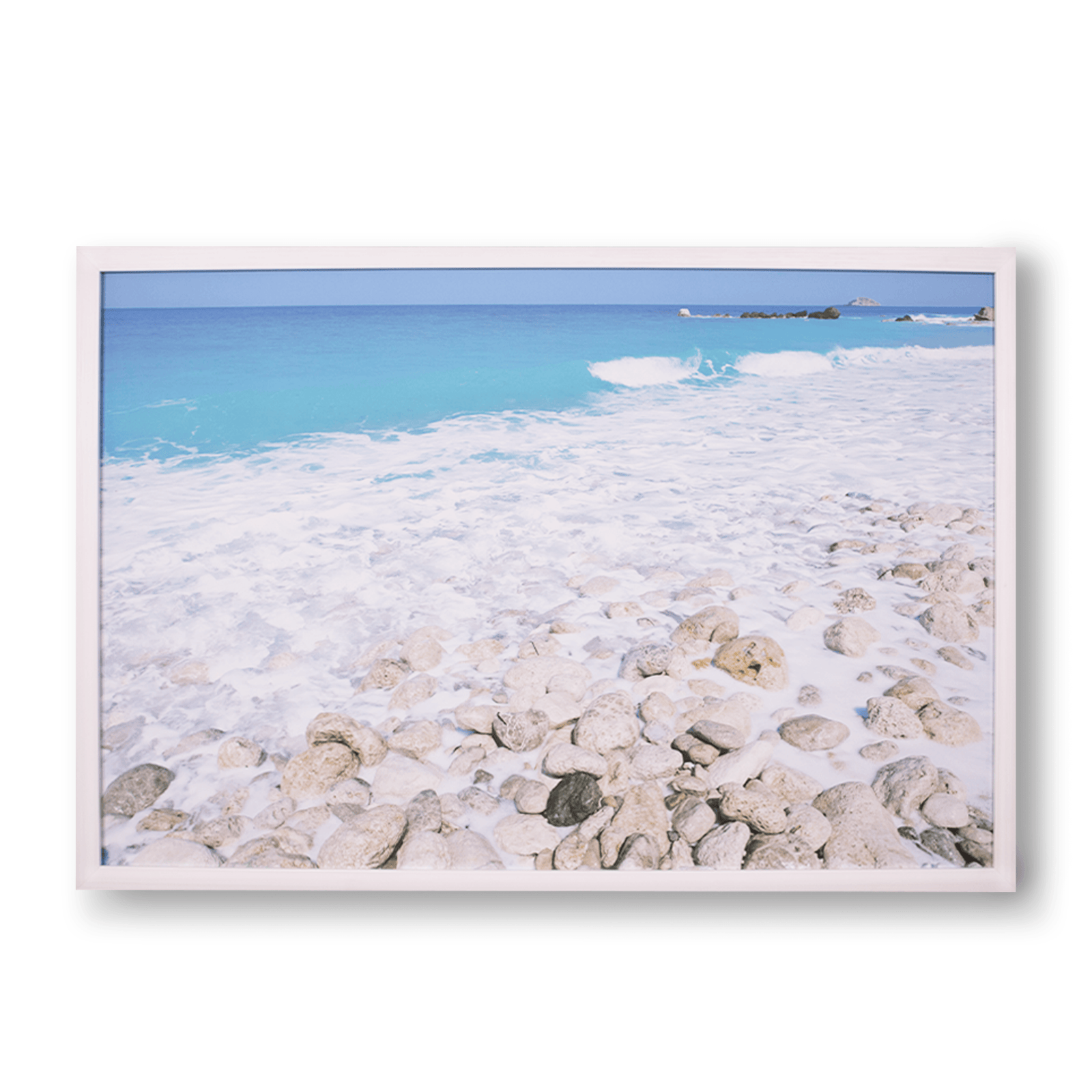 Lefkada Coast - 1050 X 1550 Painting Leather Gallery 