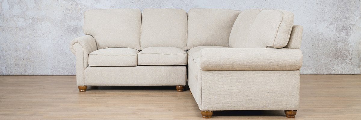 Salisbury Fabric L-Sectional 4 Seater - RHF Fabric Sectional Leather Gallery 