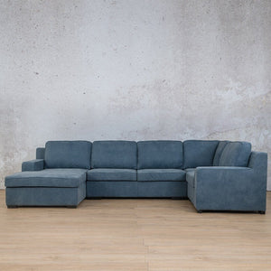 Rome Leather U-Sofa Chaise Sectional - LHF Leather Sectional Leather Gallery 