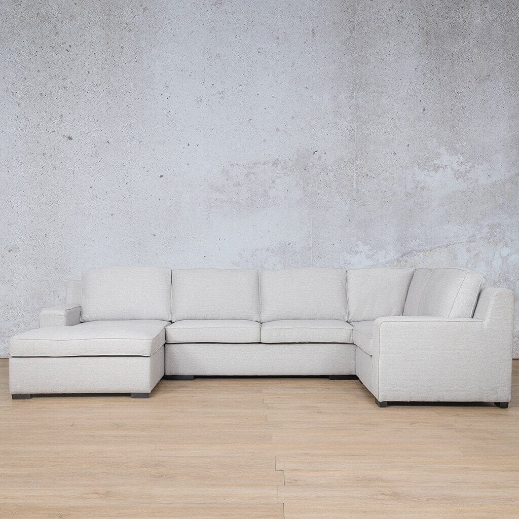 Rome Fabric U-Sofa Chaise Sectional- LHF - Available on Special Order Plan Only Fabric Corner Suite Leather Gallery 