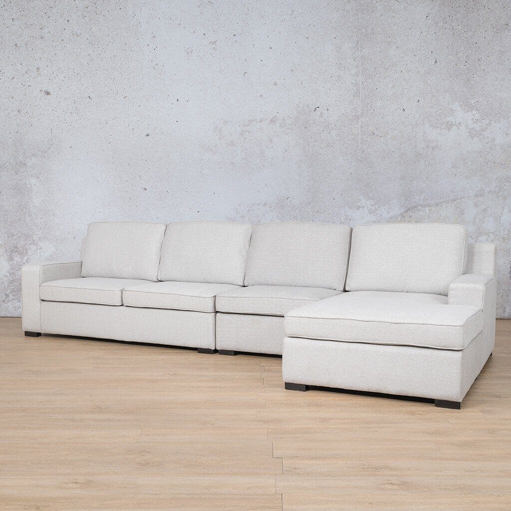 Rome Fabric Sofa Chaise Modular Sectional - RHF Fabric Corner Suite Leather Gallery 