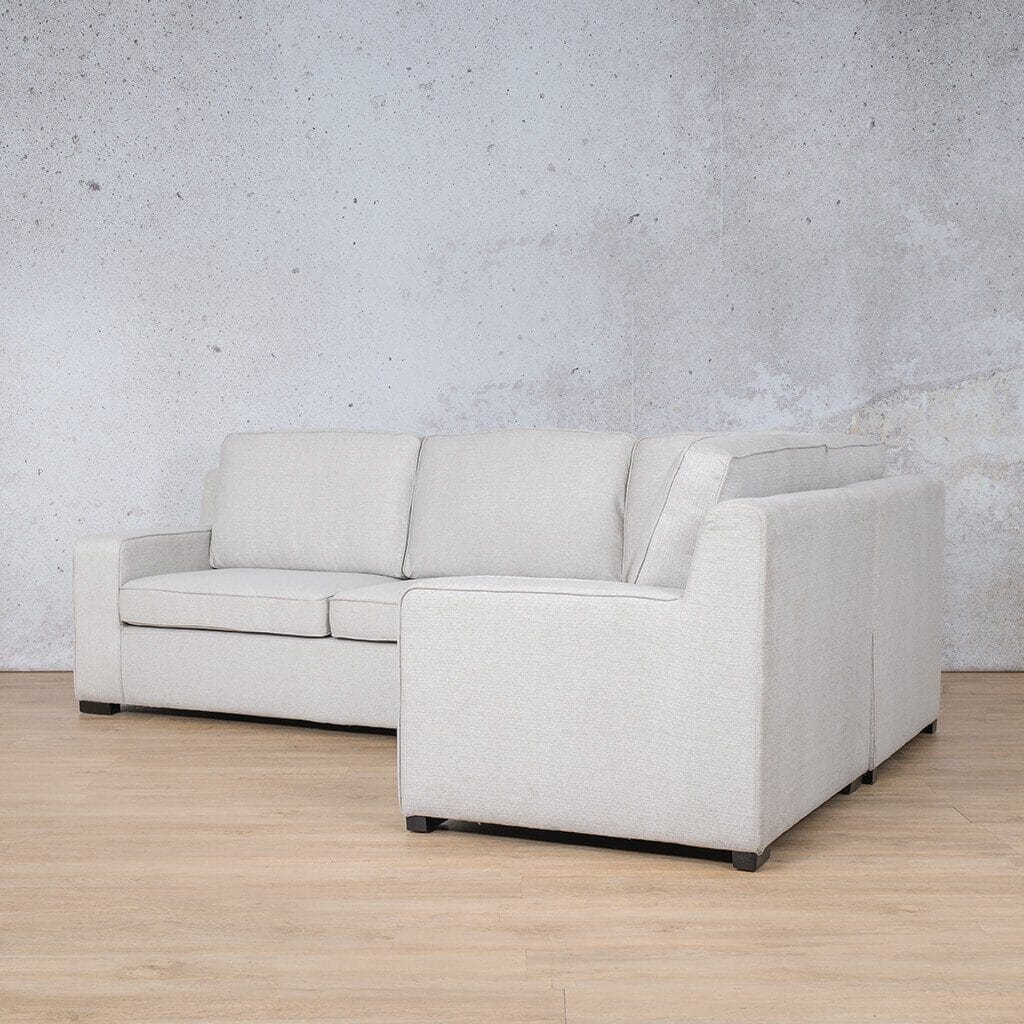 Rome Fabric L-Sectional 4 Seater - RHF - Available on Special Order Plan Only Fabric Corner Suite Leather Gallery 