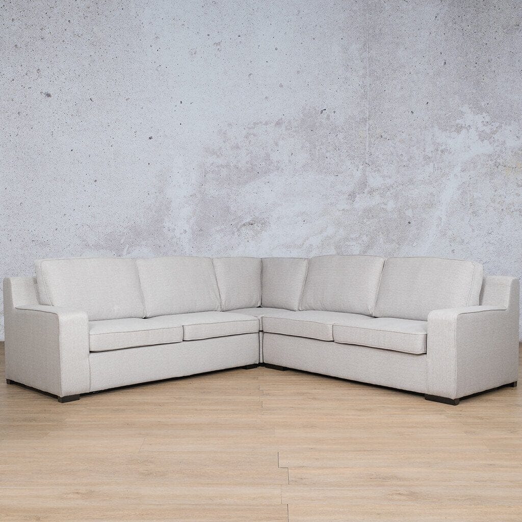 Rome Fabric L-Sectional 5 Seater Fabric Corner Suite Leather Gallery 