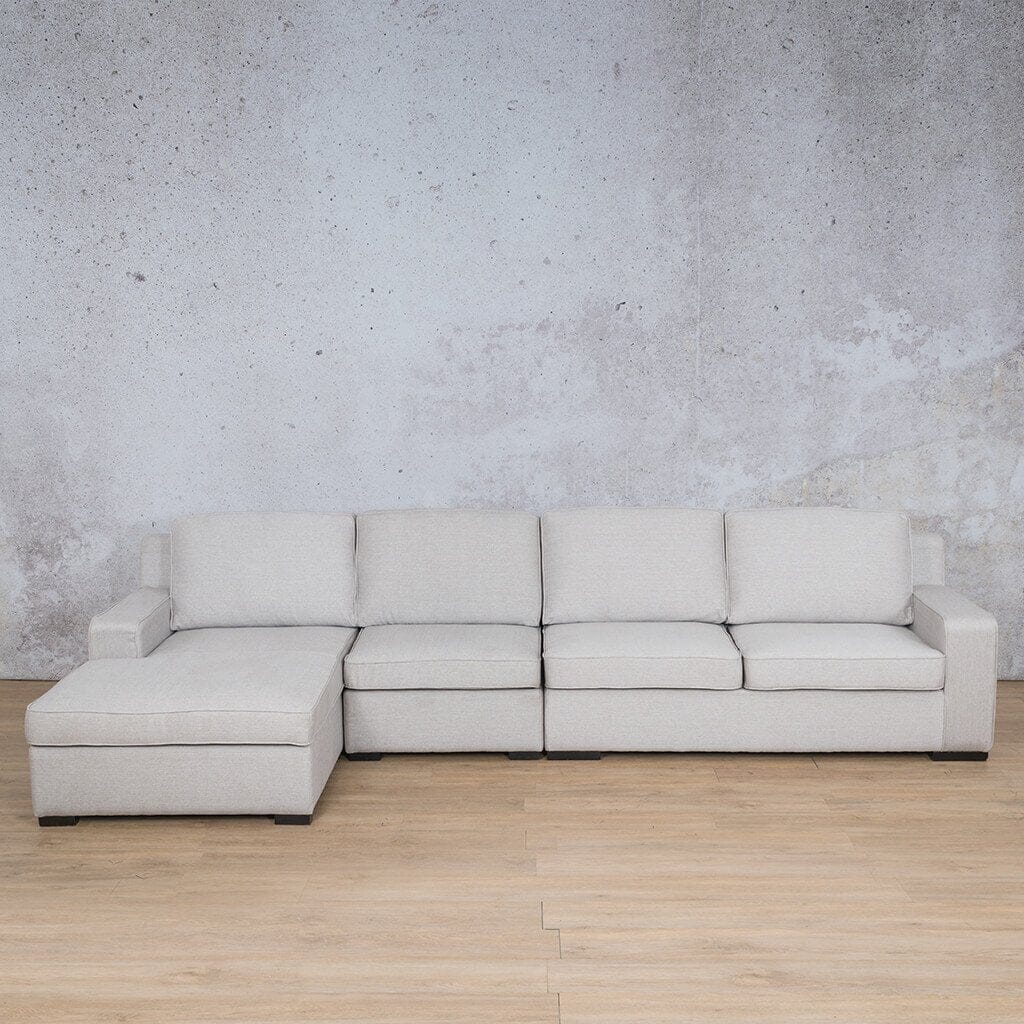 Rome Fabric Sofa Chaise Modular Sectional - LHF Fabric Corner Suite Leather Gallery 