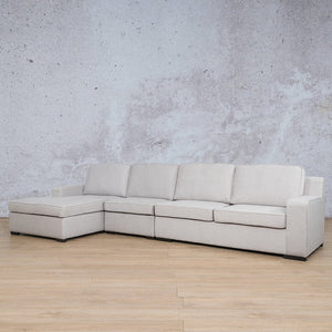Rome Fabric Sofa Chaise Modular Sectional - LHF Fabric Corner Suite Leather Gallery 