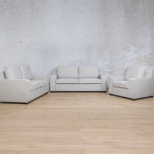Rome 3+2+1 Fabric Sofa Suite - Available on Special Order Plan Only Fabric Sofa Leather Gallery Oyster 