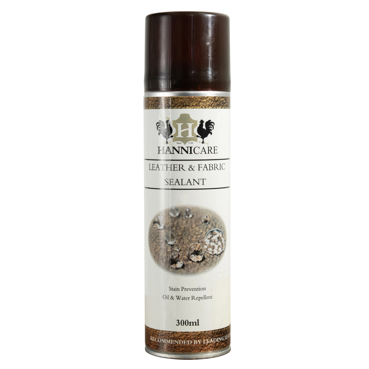 Hannicare Leather & Fabric Sealant Spray for Leather Care. Provides oil and water repellent stain prevention for leather couches and recliners. Leather Care, Leather Couches, Recliners