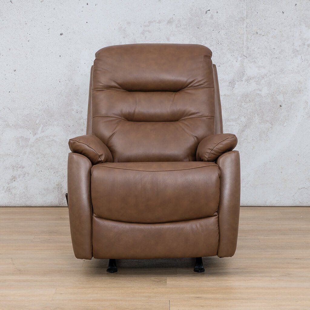 Dallas Leather Rocker Recliner - Available on Special Order Plan Only Leather Recliner Leather Gallery Saddle 