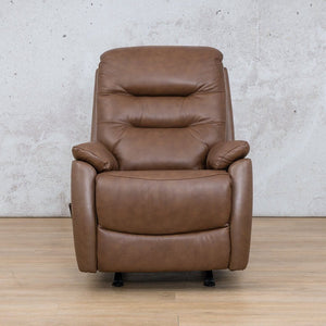 Dallas Leather Rocker Recliner - Available on Special Order Plan Only Leather Recliner Leather Gallery Saddle 