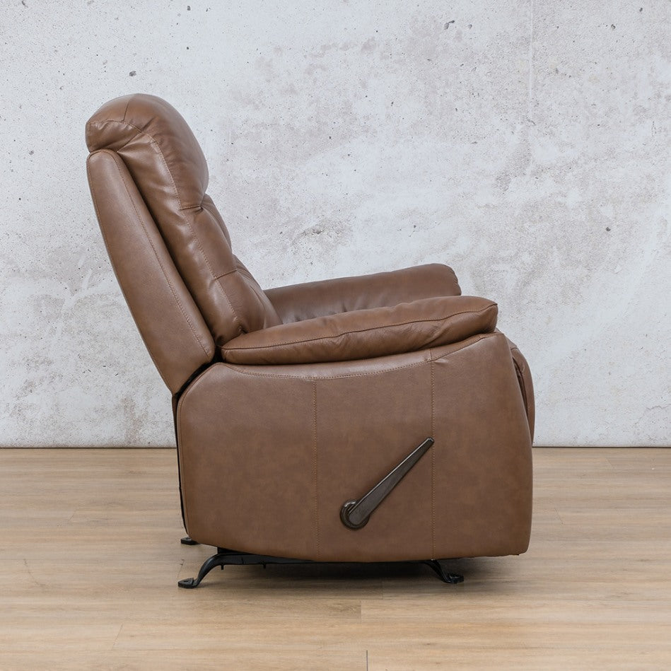 Leather Gallery Leather Recliner Sofa Dallas Saddle