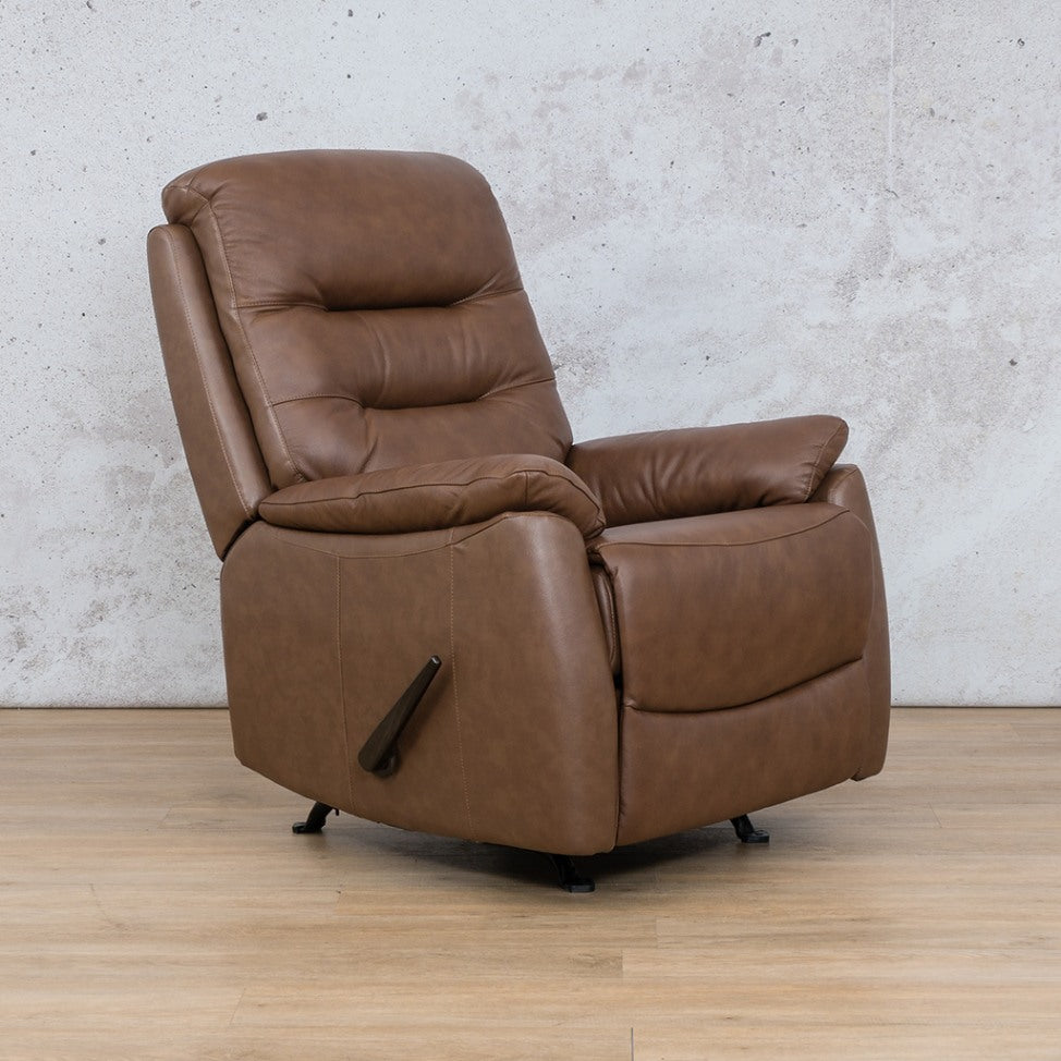 Leather Gallery Leather Recliner Sofa Dallas Saddle