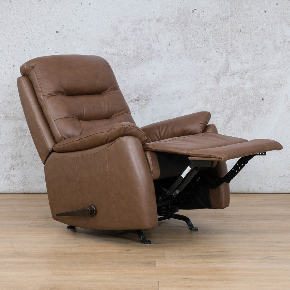 Leather Gallery Leather Recliner Sofa Dallas Saddle