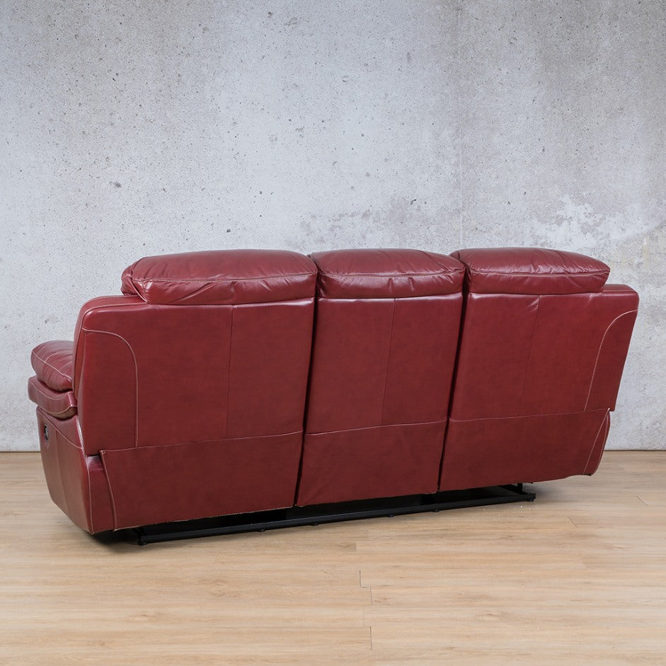 Geneva 3 Seater Leather Recliner Leather Recliner Leather Gallery Wine