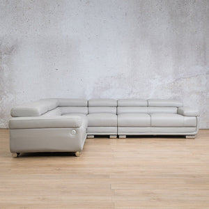 Tobago Leather L-Sectional Leather Sectional Leather Gallery Grey 