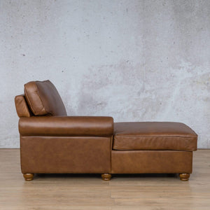 Salisbury Leather Chaise LHF Leather Armchair Leather Gallery 