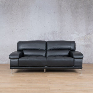 Adaline 3+2 Leather Sofa Suite - Available on Special Order Plan Only Leather Sofa Leather Gallery Black 