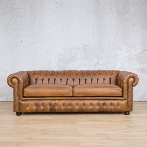 Chesterfield 3 Seater Leather Sofa Leather Sofa Leather Gallery Regal Treacle 