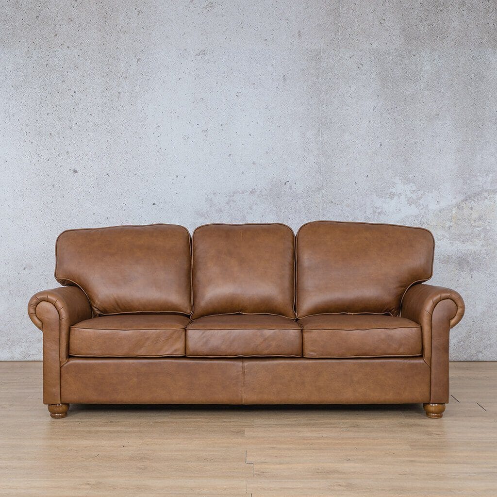 Salisbury Leather 3 Seater Sofa Leather Sofa Leather Gallery Czar Pecan 