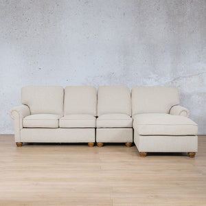 Salisbury Fabric Sofa Chaise Modular Sectional - RHF Fabric Corner Suite Leather Gallery 
