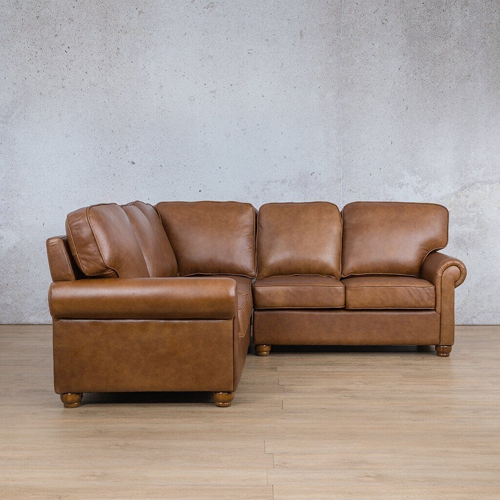 Salisbury Leather L-Sectional - 5 Seater Leather Sectional Leather Gallery 