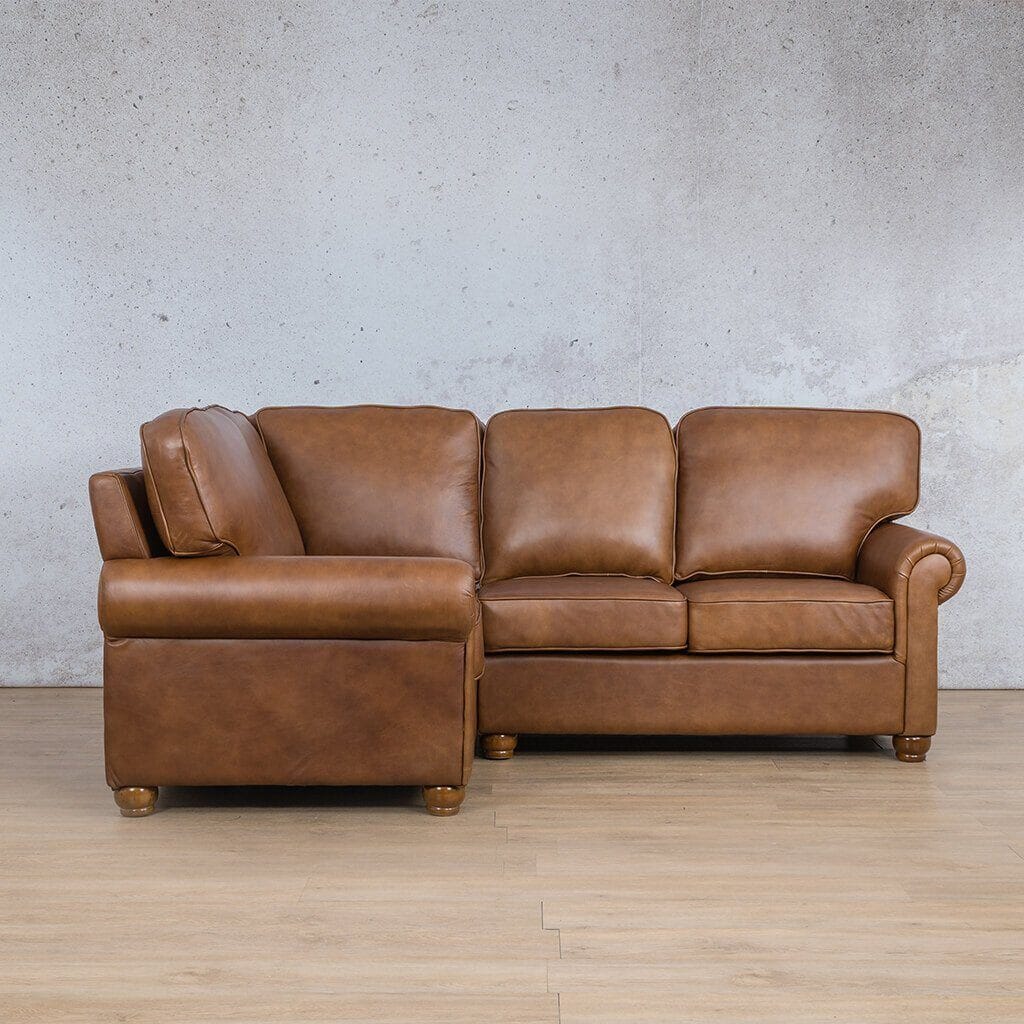 Salisbury Leather L-Sectional 4 Seater - LHF Leather Sectional Leather Gallery 