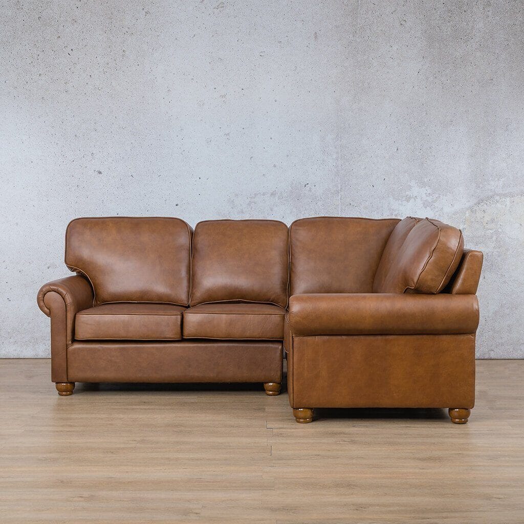 Salisbury Leather L-Sectional 4 Seater - RHF Leather Sectional Leather Gallery 