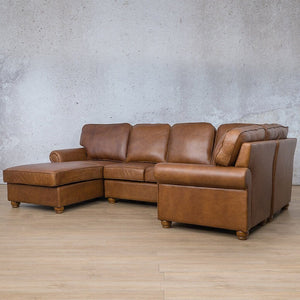 Salisbury Leather U-Sofa Chaise Sectional - LHF Leather Sectional Leather Gallery 