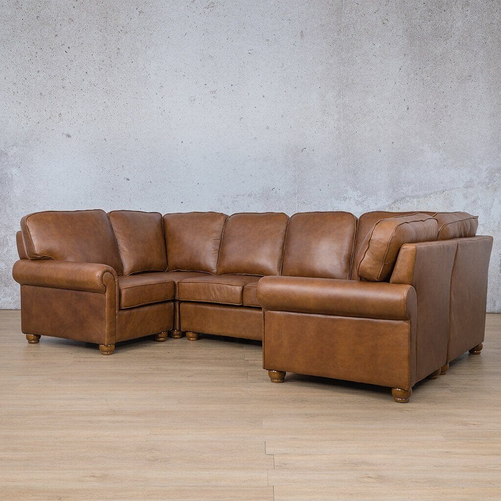 Salisbury Leather U-Sofa Sectional Leather Sectional Leather Gallery 