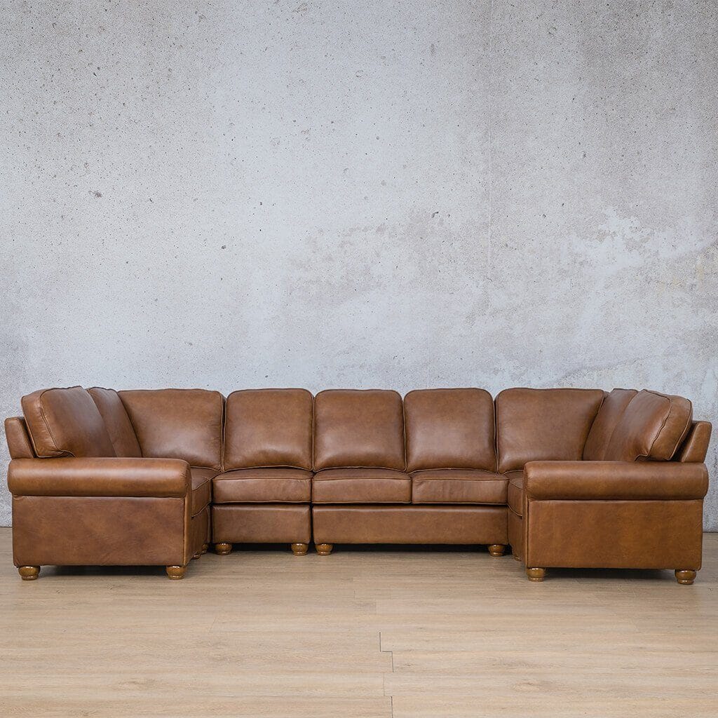 Salisbury Leather Modular U-Sofa Sectional Leather Sectional Leather Gallery 