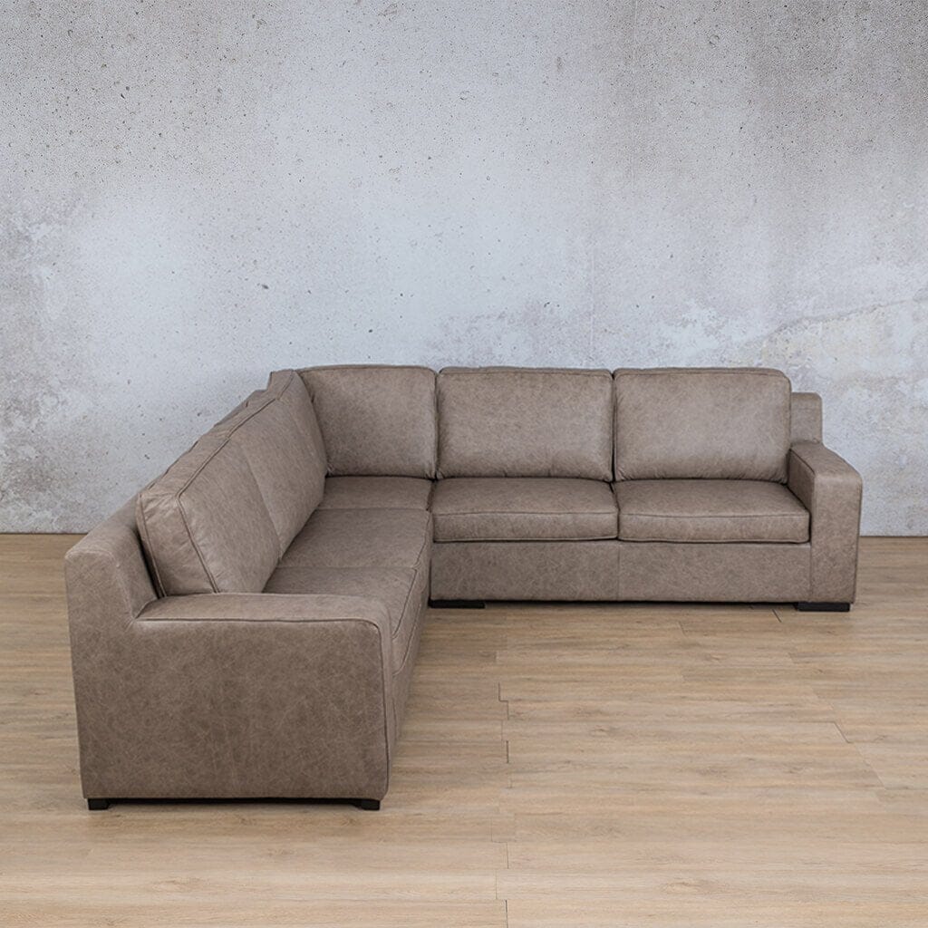 Rome Leather L-Sectional 5 Seater Leather Sectional Leather Gallery 