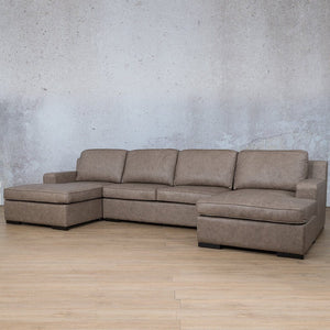 Rome Leather Sofa U-Chaise Sectional Leather Sectional Leather Gallery 