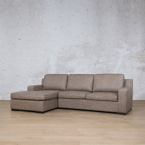 Rome Leather Sofa Chaise Sectional - LHF Leather Sectional Leather Gallery 