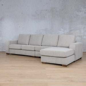 Stanford Fabric Modular Sofa Chaise - RHF Fabric Sectional Leather Gallery 