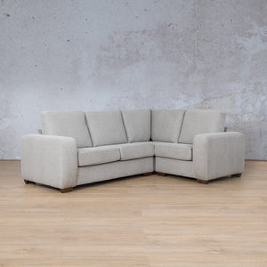 Stanford Fabric L-Sectional 4 Seater - RHF Fabric Sectional Leather Gallery Pebble 